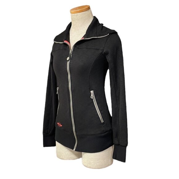 SIMS Jacket Sweatshirt Black Zip Up Size Small S - Picture 3 of 17